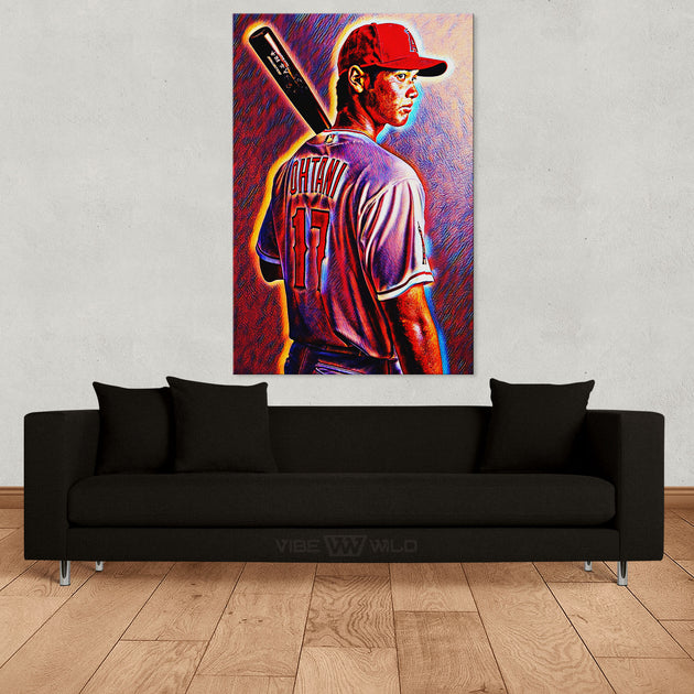 Shohei Ohtani Canvas Painting Wall Art – Vibe Wild