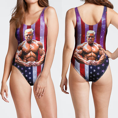 trump-muscles-american-flag-woman-bathing-suit