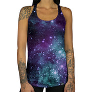 Amethyst Nights Womens Racerback Tank Vibe Wild Front Body