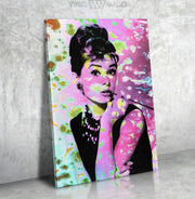 Audrey Hepburn Canvas Art Painting Abstract