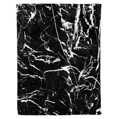 Vibe Wild Black Marble Fleece Blanket 60x80