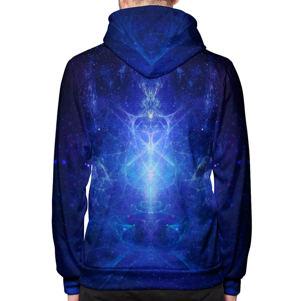 Blue Voltage Pullover Hoodie Back