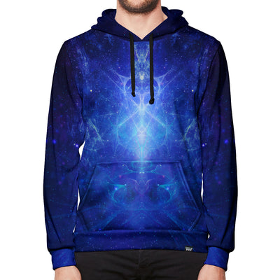 Blue Voltage Pullover Hoodie Front Vibe Wild