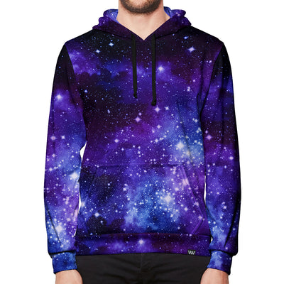 Blurple Galaxy Vibes Pullover Hoodie Front