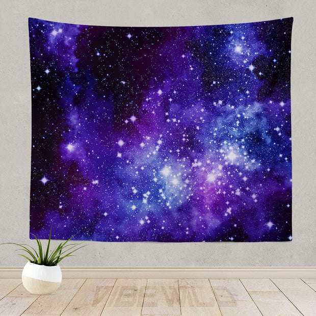 Blurple Galaxy Vibes Tapestry Wall Art Decor