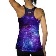 Blurple Galaxy Vibes Racerback Tank back body