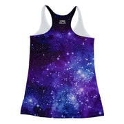 Blurple Galaxy Vibes Racerback Tank back