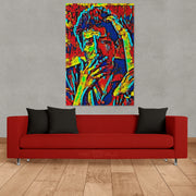 Bob Dylan Canvas Abstract Painting