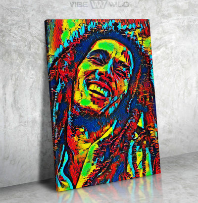 Bob Marley Painting Canvas Wall Art Abstract