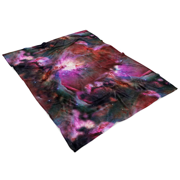 Cosmic Vibes Fleece Blanket 60x80 Angled