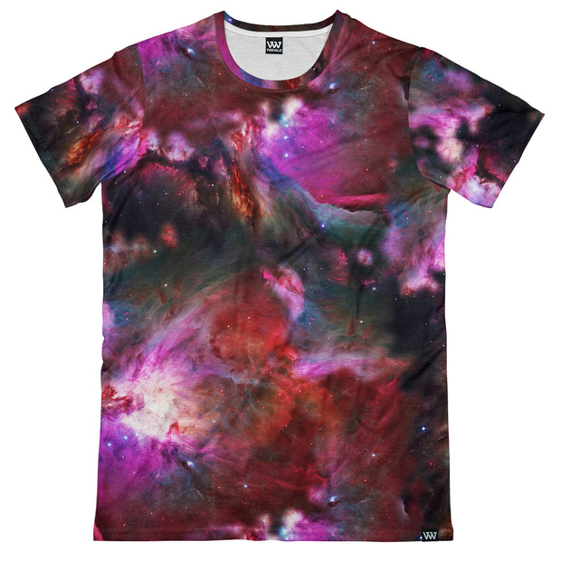 Cosmic Vibes Men's Tee Nebula Shirt Front