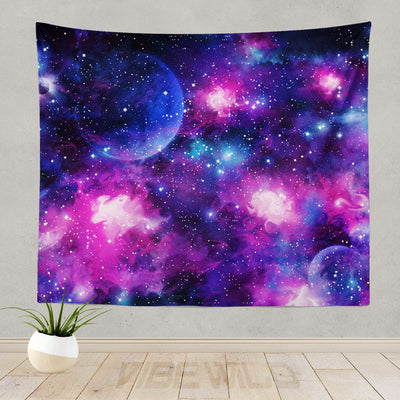 Cotton Candy Galaxy Tapestry Wall Art Decor