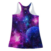 Cotton Candy Galaxy Racerback Tank back