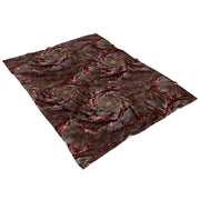 Fiery Hurricane Fleece Blanket 60x80 Angled