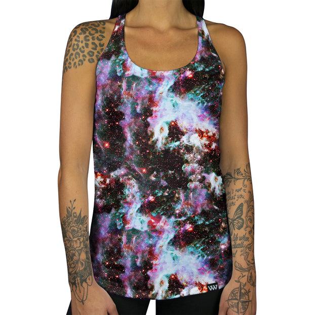 Galaxy Smoke Racerback Tank front