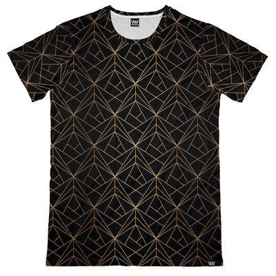 Gold Lux Men's Tee Gold and Black Shirt Front