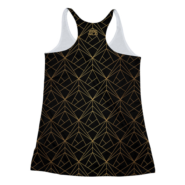 Gold Lux Racerback Tank back