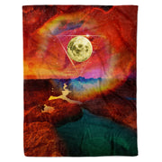 Golden Ratio Moon Fleece Blanket 60x80