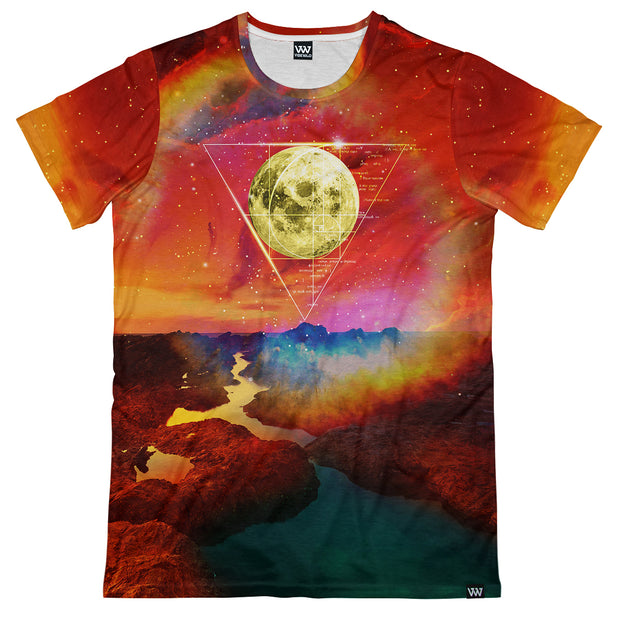 Golden Ratio Moon Men's Tee Front