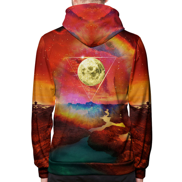 Golden Ratio Moon Pullover Hoodie Back