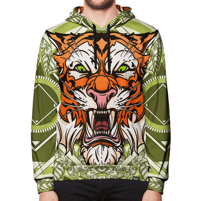 Heroic Tiger Pullover Hoodie Front