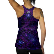 Indigo Below Racerback Tank back body