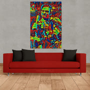 Johnny Cash Abstract Art Wall Decor Canvas