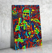 Johnny Cash Canvas Painting Art