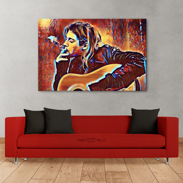 Kurt Cobain Canvas Wall Art