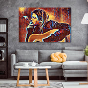 Kurt Cobain Painting Canvas Print