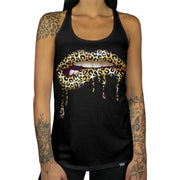 Leopard Lips Racerback Tank front