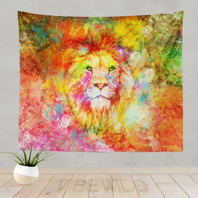 Lion Dreams Tapestry Wall Art Decor