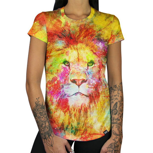 Lion Dreams Women's Tee Front Vibe Wild