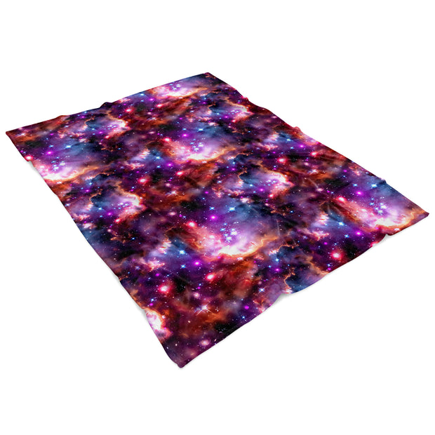 Marble Galaxy Fleece Blanket 60x80 Angled