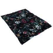 Midnight Garden Fleece Blanket 60x80 Angled