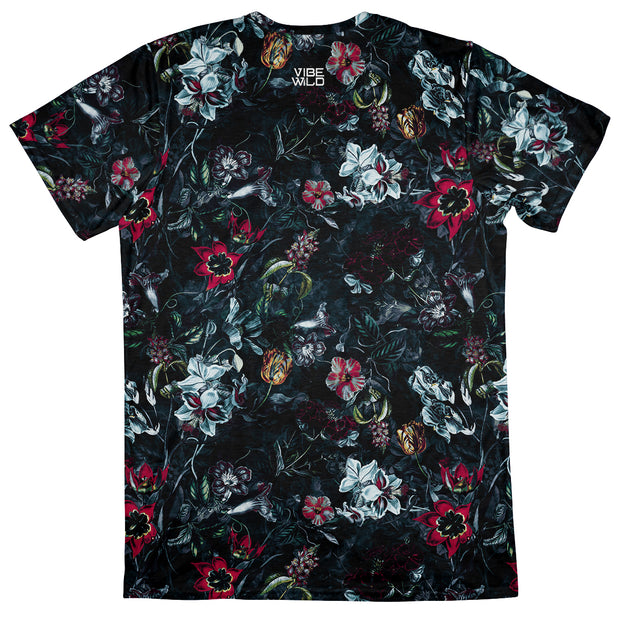 Midnight Garden Men's Tee Back Vibe Wild