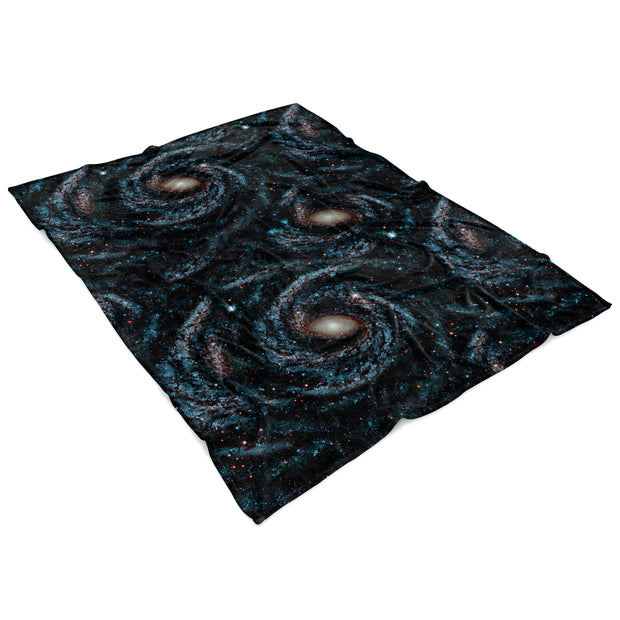 Midnight Twister Fleece Blanket 60x80 Angled