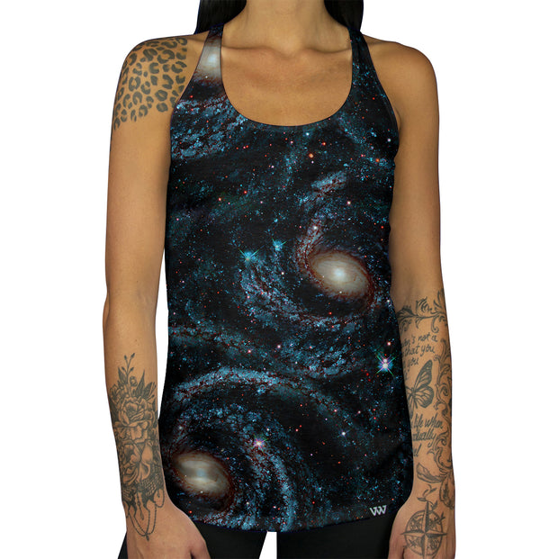 Midnight Twister Racerback Tank front body