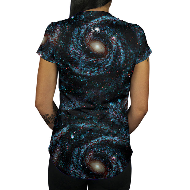 Midnight Twister Women's Tee Space Nebula Shirt Front