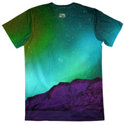 Minty Northern Lights Men's Tee Back Vibe Wild