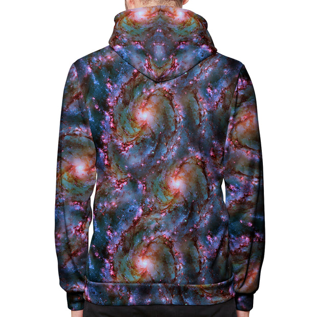 Nebula Swirl Pullover Hoodie Back