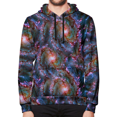Nebula Swirl Pullover Hoodie Front