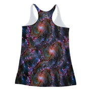 Nebula Swirl Racerback Tank back