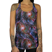 Nebula Swirl Racerback Tank front