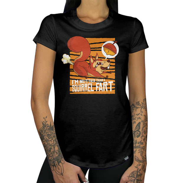 Nuttier Than A Squirrel Fart Women's Shirt