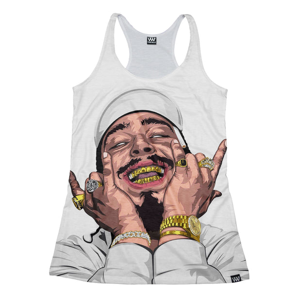 Posty Post Malone Face Art Tank Top