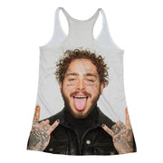 Posty Post Malone Face Tank Top Back