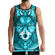 Prizm Wolf Men's Tank Top Front Body