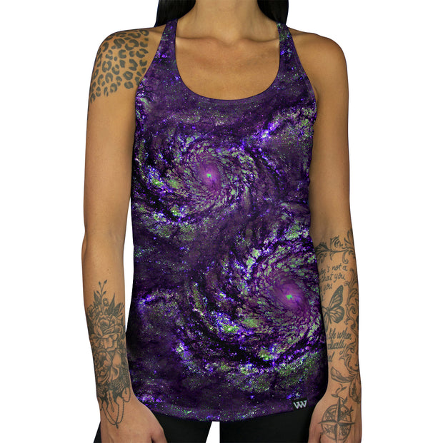 Purple Hurricane Racerback Tank front