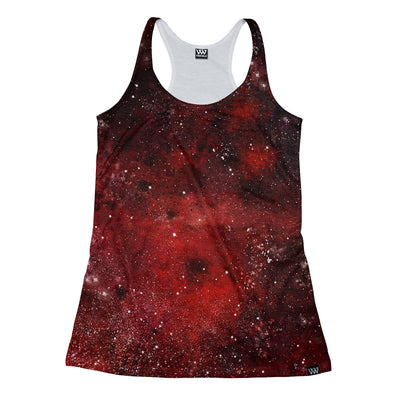 Red Galaxy Craters Racerback Tank
